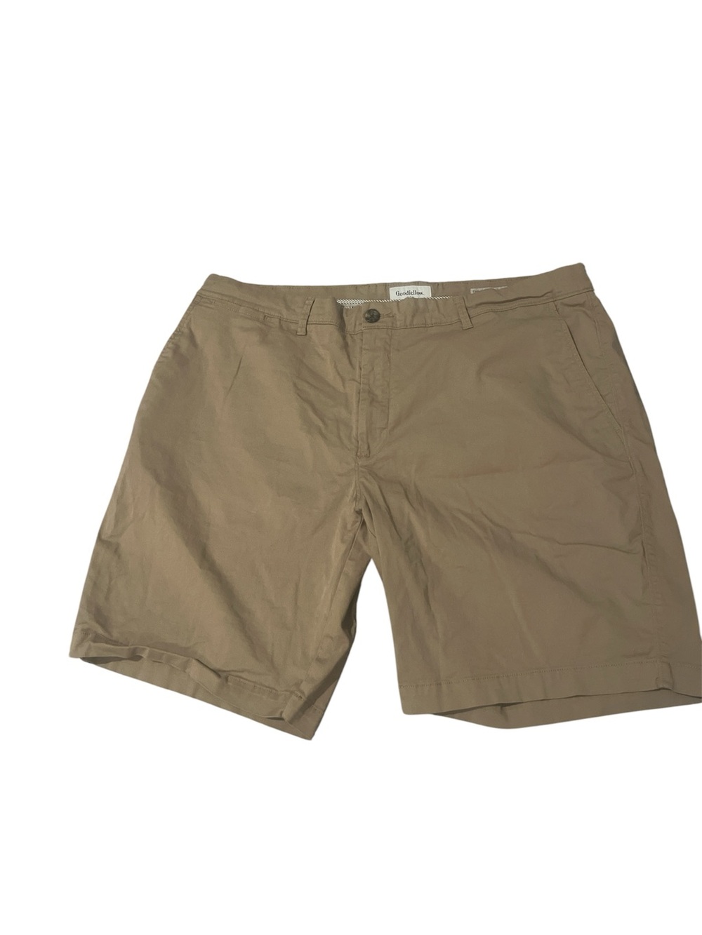 Goodfellow & Co Men's Khaki Flat-Front Chino Shorts